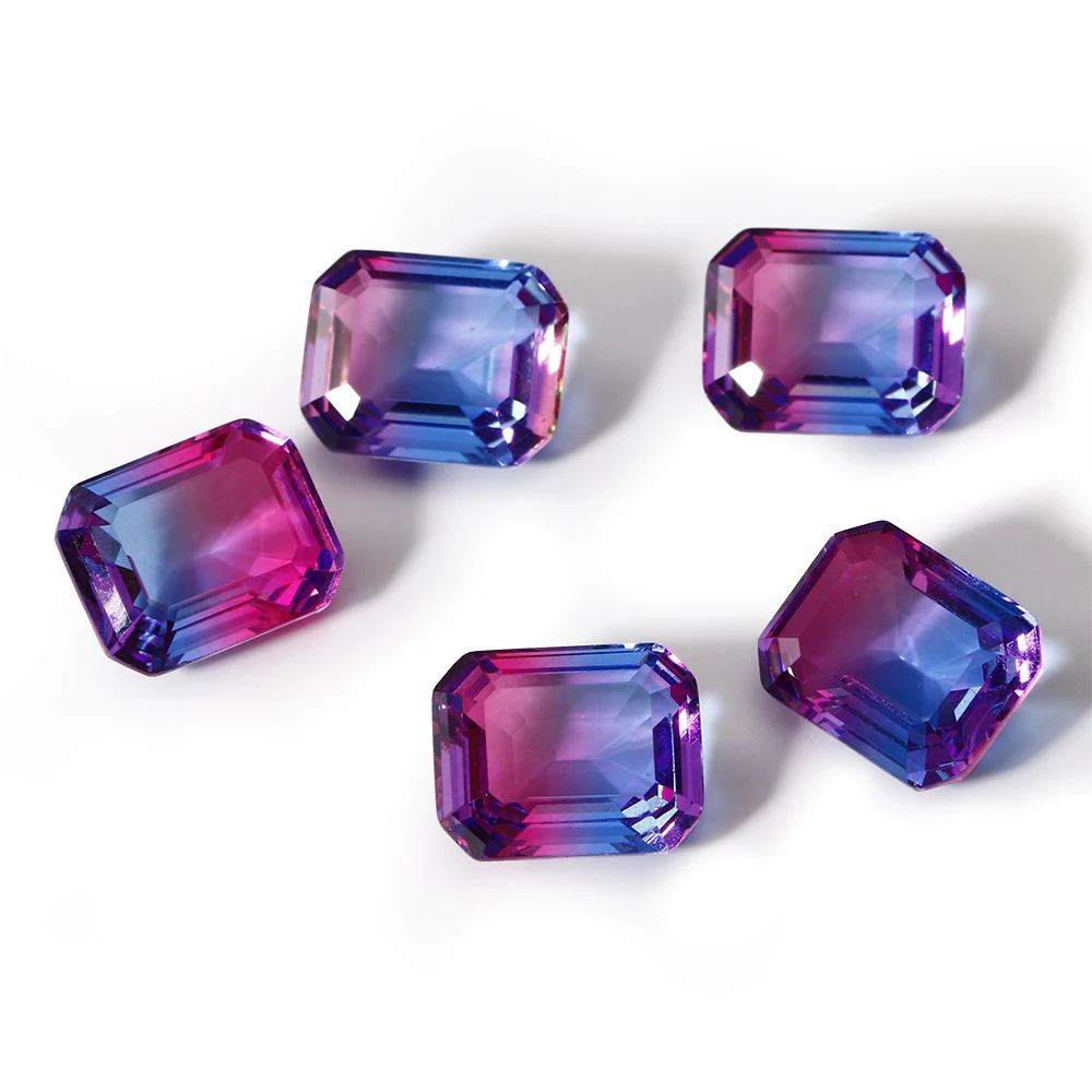 2 7-3.2ct настоящие камни 8x10 мм Прямоугольник турмалин свободные драгоценные Модные