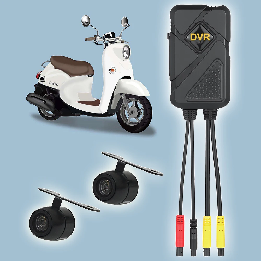 Камера для мотоцикла 1080P HD видеорегистратор с передней подсветкой электронный