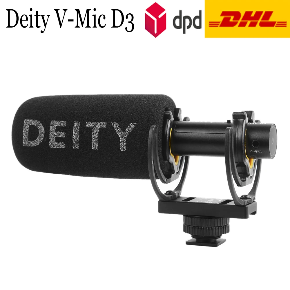 Профессиональный конденсаторный микрофон Deity V-Mic D3 для видеостудии с полярным