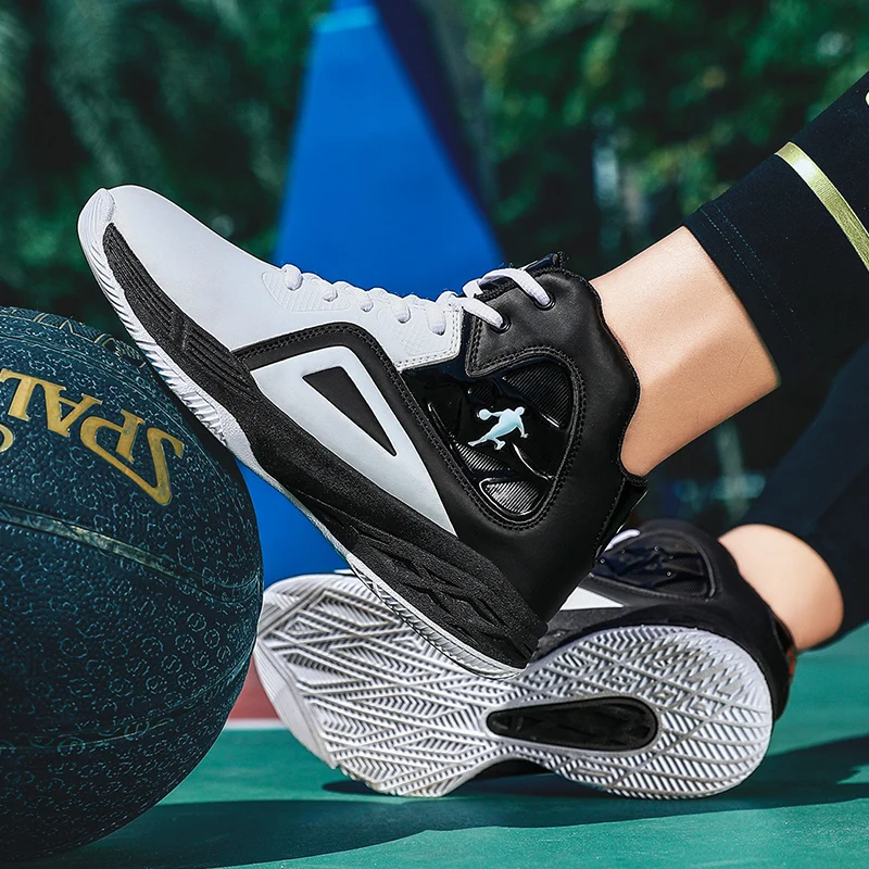 Баскетбольная обувь Streetball мужские кроссовки на шнуровке уличная спортивная