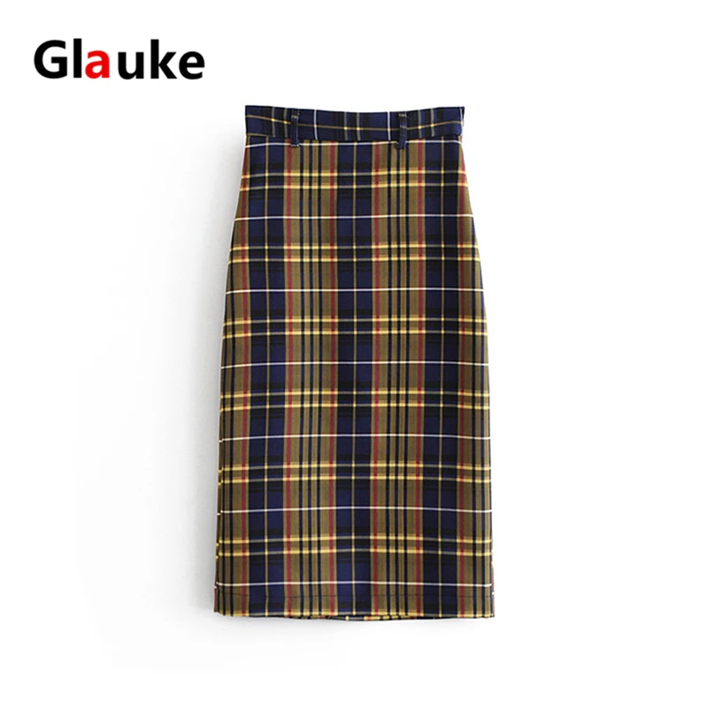 Женская юбка-карандаш GLAUKE облегающая длинная с высокой талией повседневная