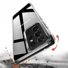 Чехол для Samsung S21 Ultra, прозрачный мягкий силиконовый чехол из ТПУ для Galaxy S21 Plus, S20 Fe, S21 + S21Ultra, чехлы для чистки телефона