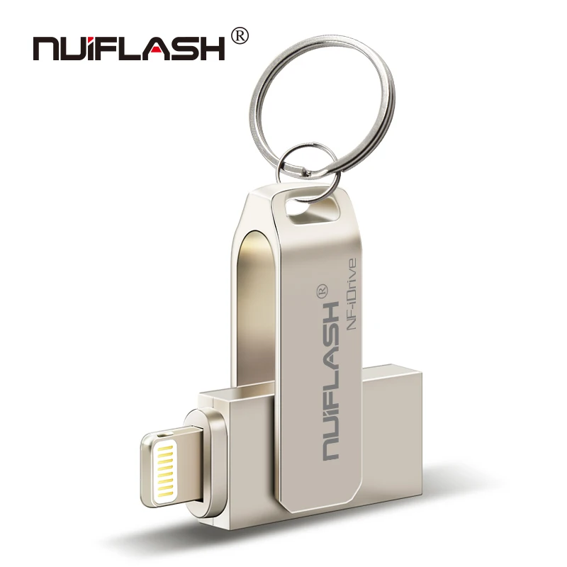 Оригинальный флеш-накопитель 128 ГБ 256 iXpand Go USB 3 0 металлическая Флешка OTG два слота