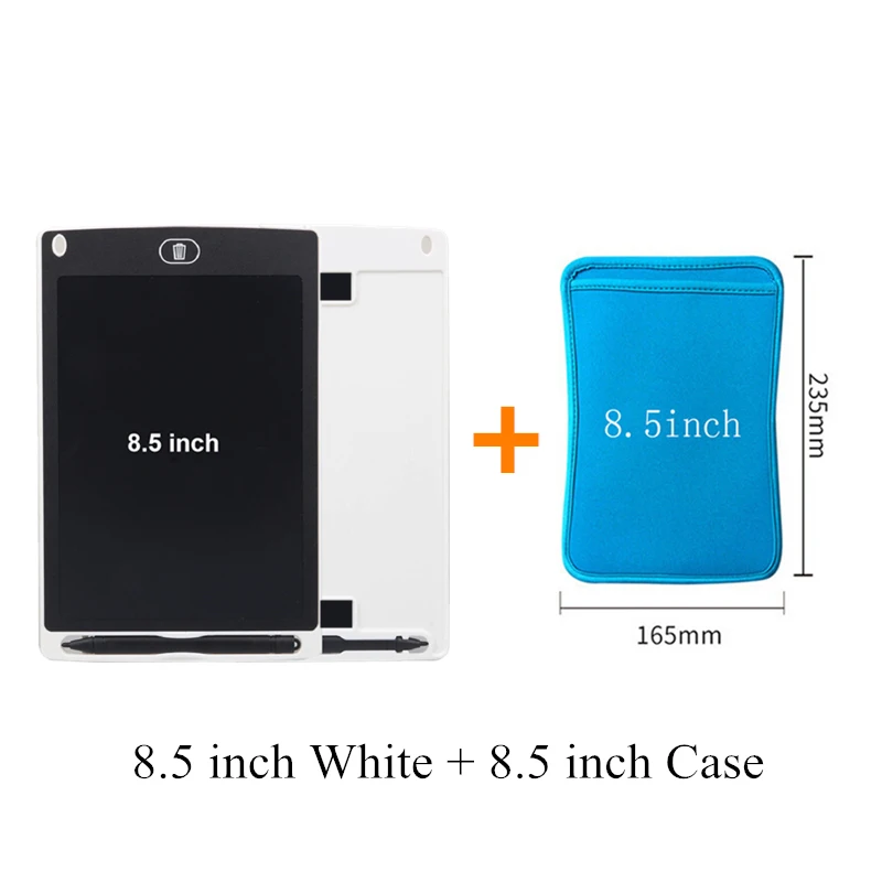 White add Case Игрушки для рисования 8,5 дюймов письмо е-писатель доска для рисования детей раннего образования Игрушка Дети ультра-тонкий планшет с адсорбционный магнит - Цвет: White add Case