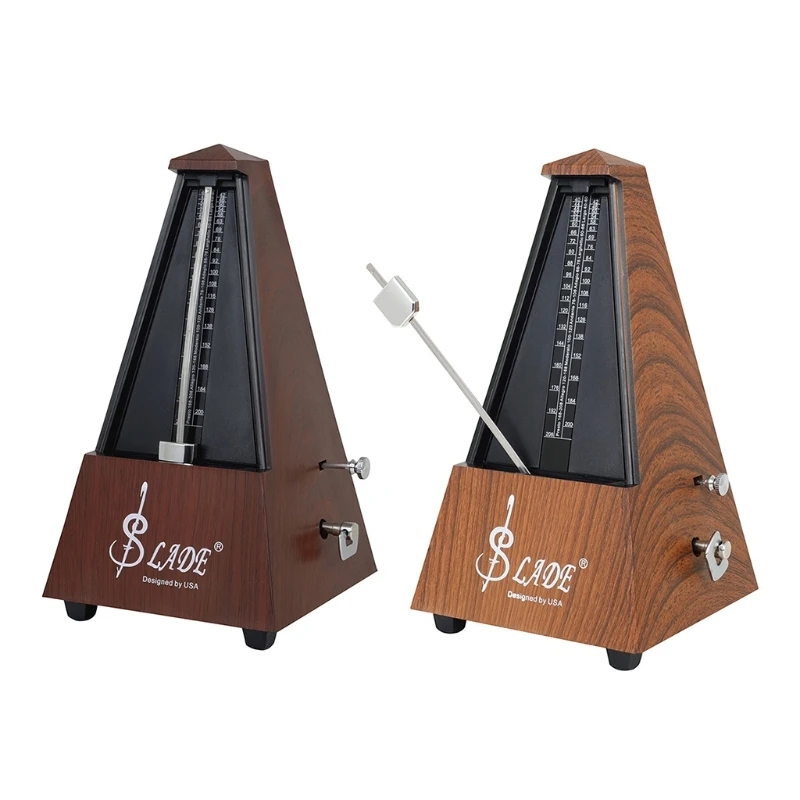 

Trapezoid Wind up Mechanical Metronome with Accurate Timing and Tempo