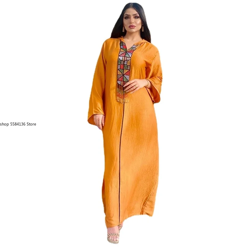 

Plus Size Eid Mubarak Kaftan Abaya Dubai Muslim Long Maxi Dress Turkey Islam Clothing Robe Longue Dresses For Women Caftan Maroc