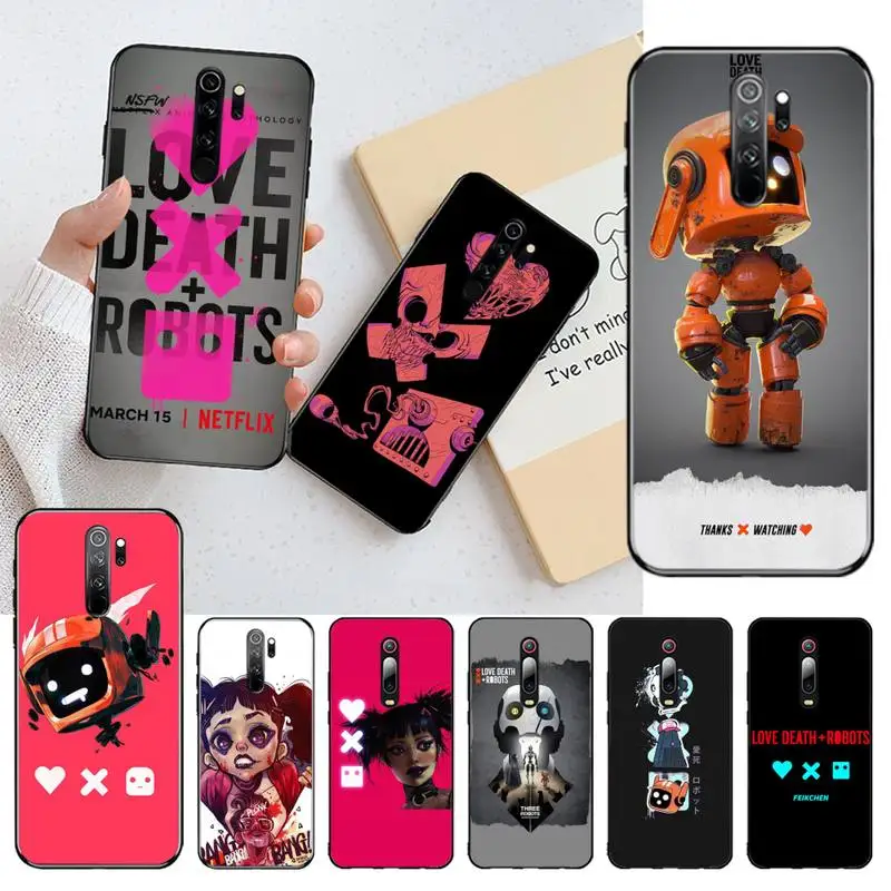 Милый чехол для телефона PENGHUWAN Love death and robot Bling Redmi Note 8 8A 7 6 6A 5 5A 4 4X 4A Go Pro Plus Prime |