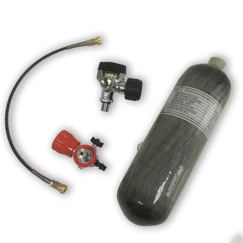 2.17L D1 DZX AC1217 Acecare 2.17L PCP цилиндр из углеродного волокна 4500Psi Пейнтбол Танк воздушный сжатый пистолет/Airforce Condor/пневматическая винтовка с клапаном - Цвет: 2.17L D1 DZX