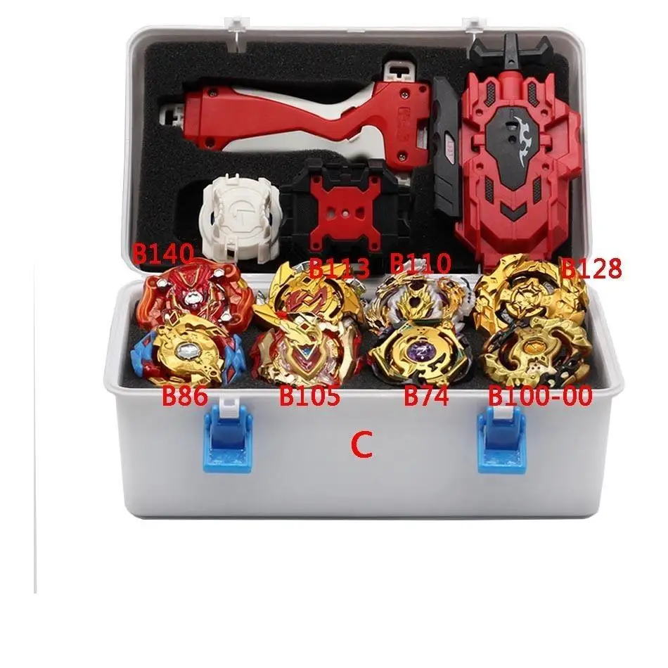Beyblade Burst набор игрушек B150 B149 Bayblade набор металлический Fusion боевой гироскоп 4D с 4 пусковыми вращающимися верхними лезвиями игрушки
