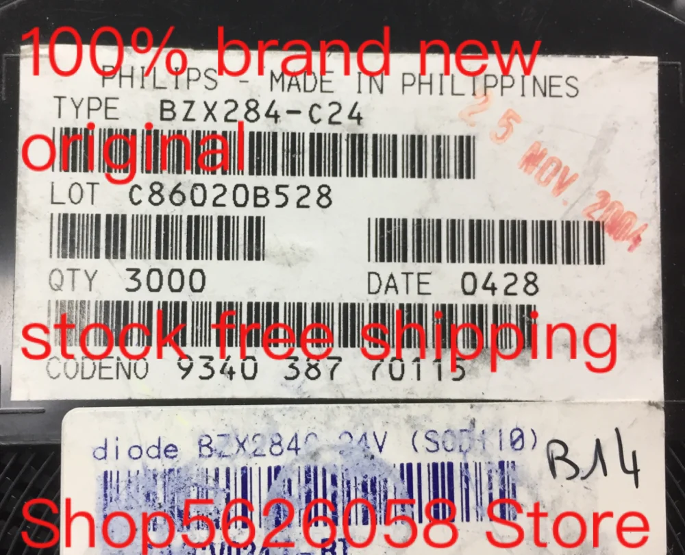 BZX284 C24 SOD 10 100% новый оригинальный Бесплатная доставка 50 шт./лот в наличии|Умные