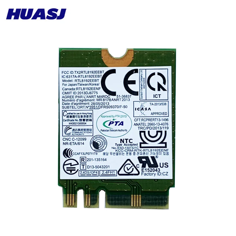 Huasj RTL8192EEBT tarjeta WIFI M.2 BT4.0 FRU 04W3805 para thinkpad X240 X240s T540 T540P T440 T440s T440P