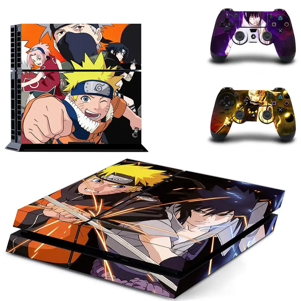 Аниме Наруто, боруто полное покрытие лицевые панели наклейка для PS4 Наклейка для playstation 4 консоли и контроллеры наклейка для PS4 виниловая наклейка