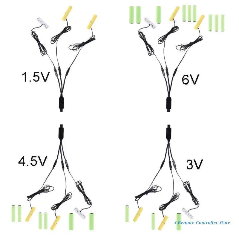 Устранитель аккумулятора BX0E 3 в 1 LR6 AA + 2x LR03 AAA блок питания USB для радиоприемника