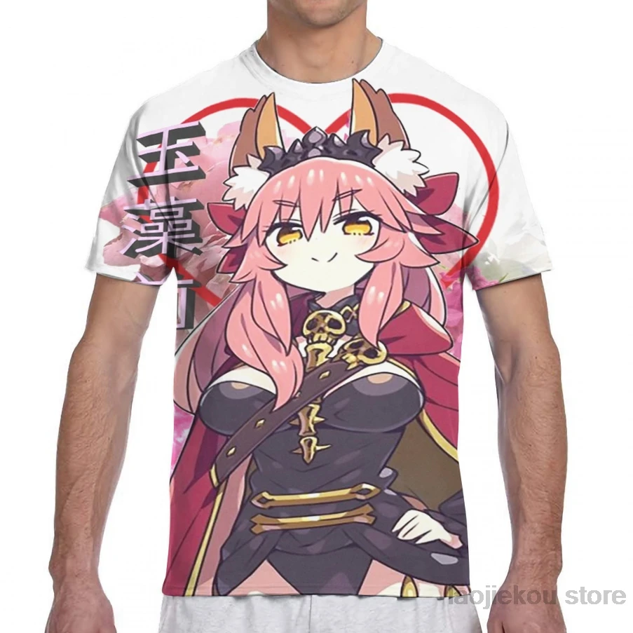 Мужская и женская футболка Tamamo no mae модная с принтом топы для мальчиков футболки
