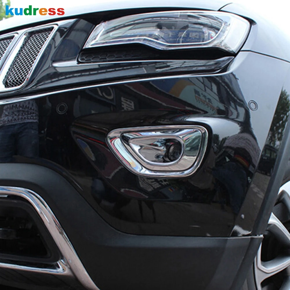 Для Jeep Grand Cherokee 2014 2015 2016 2017 ABS хромированный передние противотуманные фары