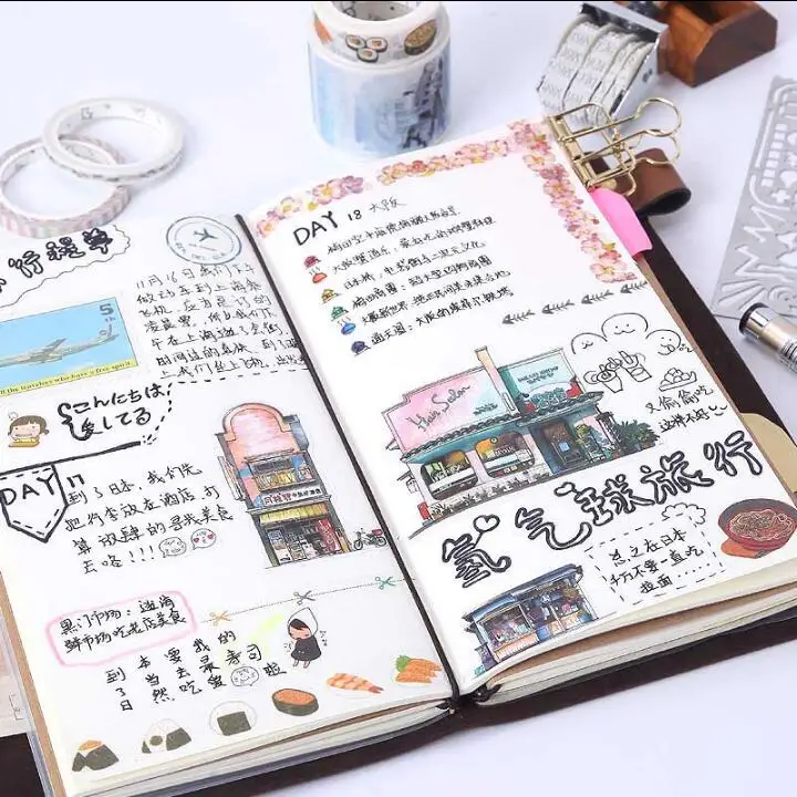 Блокнот планировщик кожаный креативный винтажный дорожный журнал сделай сам