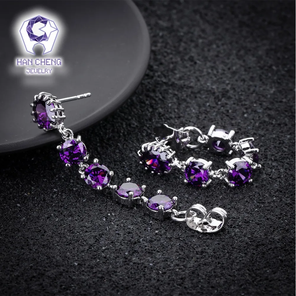 HanCheng Новые Модные Роскошные Очаровательные висячие серьги-подвески с