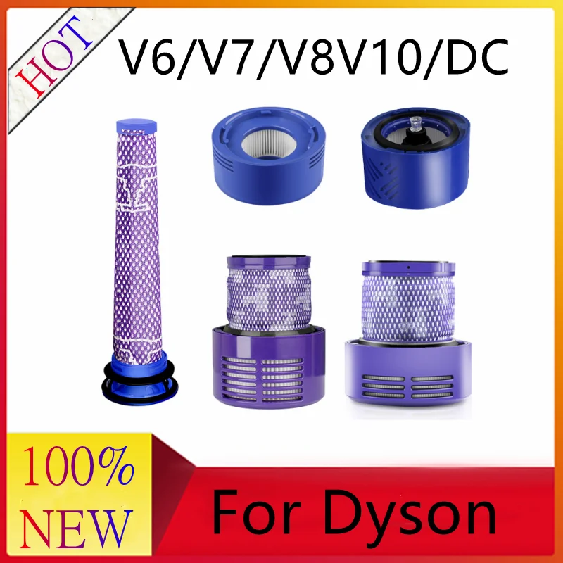 

Suitable for Dyson V6/V7/V8/V10 HEPA vacuum cleaner DC series front filter and rear filter element HEPA accessories