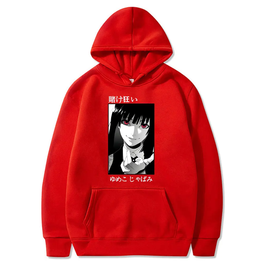 

Women's Hoodies Jabami Yumeko Gambling Cartoon Printed Loose Hoody Kakegurui XX Sexy Pullover Female Gothic Harajuku Sweatshirt