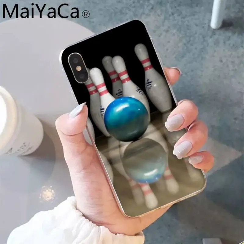 

MaiYaCa Sport bowling Phone Case shell for iPhone 5S 8 7 6 6S Plus X XS MAX 5 SE XR 12 11 pro promax fundas