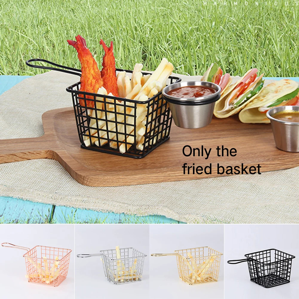 Корзина ручной работы для кухни портативная хранения картофеля фри многоцелевая