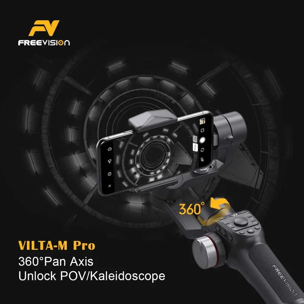 Freevision VILTA M Pro 3 осевой портативный монопод с шарнирным замком для смартфонов iPhone X