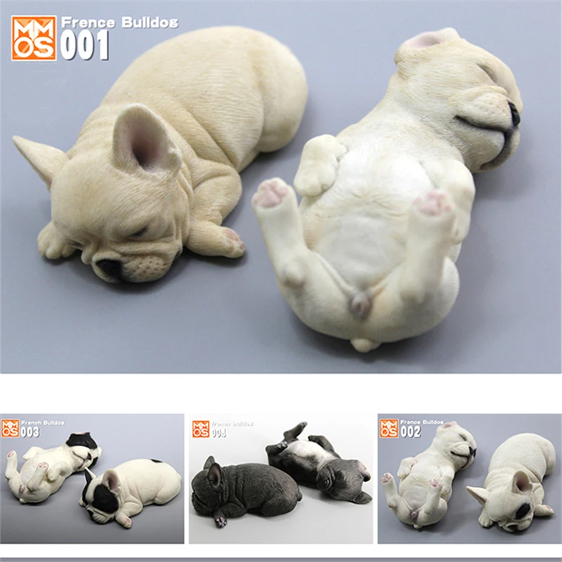 

XMMOS 2PCS Sleep French Bulldog Pet Dog Figure Animal Model Toys Decor Desktop Ornaments for Children Adults Kids Xmas Gift