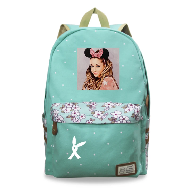 22 Mochila Feminina Ariana Grande рюкзак для ноутбука женский рюкзак для путешествий цветок волнистая точка школьные сумки для девочек-подростков - Цвет: 22