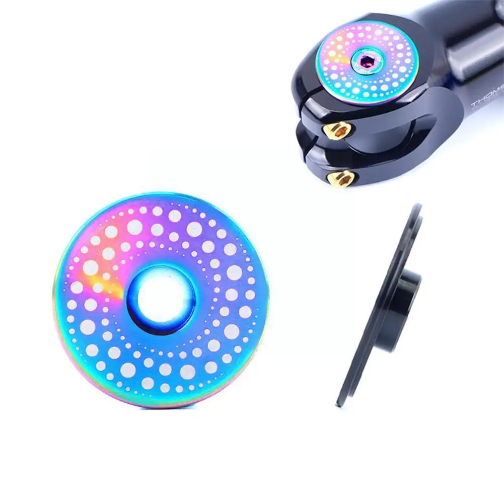 

Risk 1 Set Lightweight Alloy Bicycle Headset Bike Stem Colorful Headset M6*30mm Bolt Cover Bicycle Parts Bowl Screw
