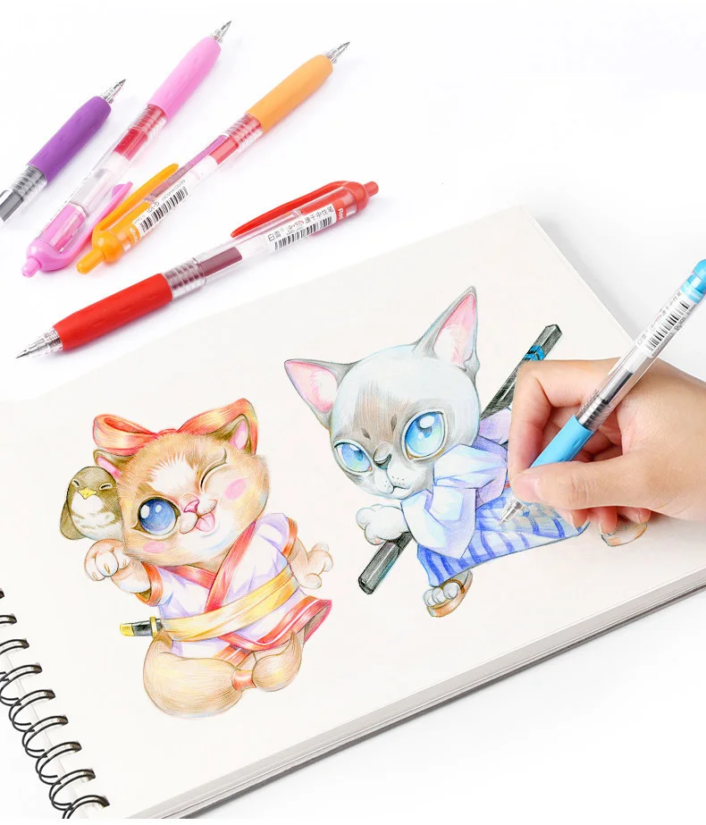 Прямой тип Жидкости шариковая ручка классическая приковывающая взгляд ролика (0 5