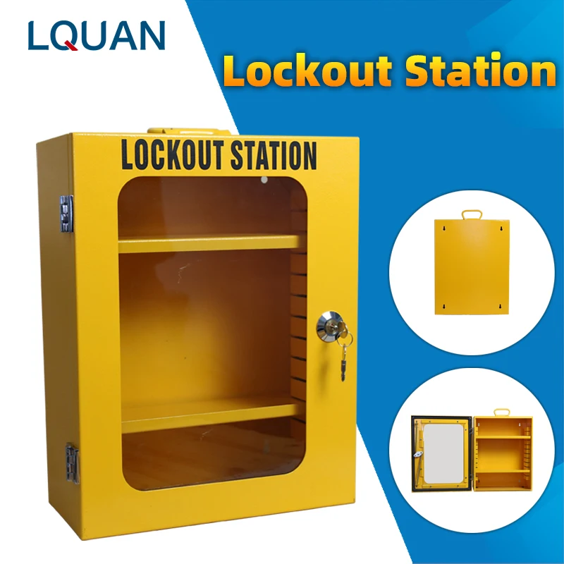 Steel Management Lockout Tagout Station Box ,Padlock Box Metal Lockout Station LOTO Cabinet