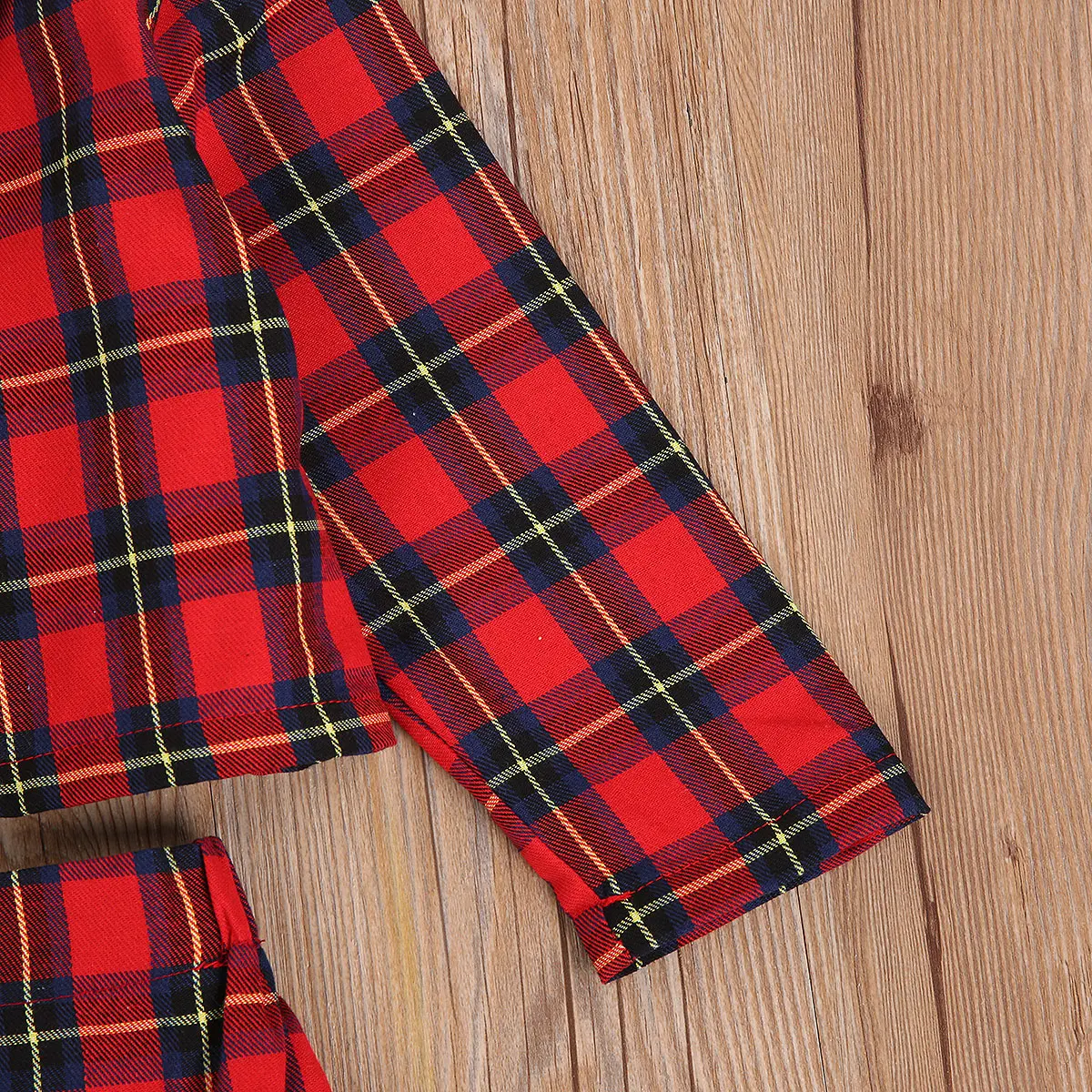 Костюм из двух предметов для маленьких девочек на Рождество Милая рубашка с