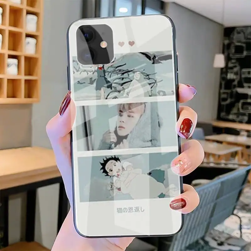 

Korean Boy Group Phone Cases Tempered Glass For Iphone6plus 6S 7 7plus 8 X XS XSmax XR 11 12 Pro Max 12mini