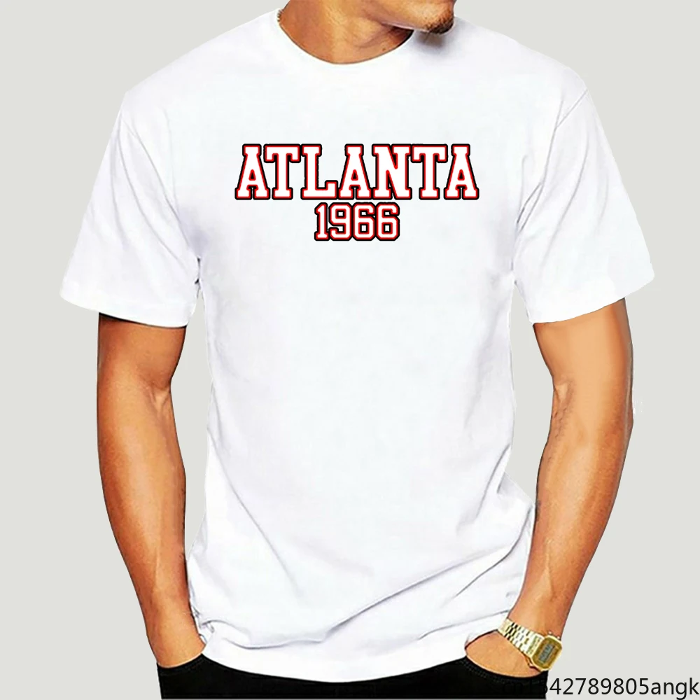 

Men T-shirt Atlanta 1966 Graphic Tops Unisex Summer Trend Soft Round Neck Classic Casual