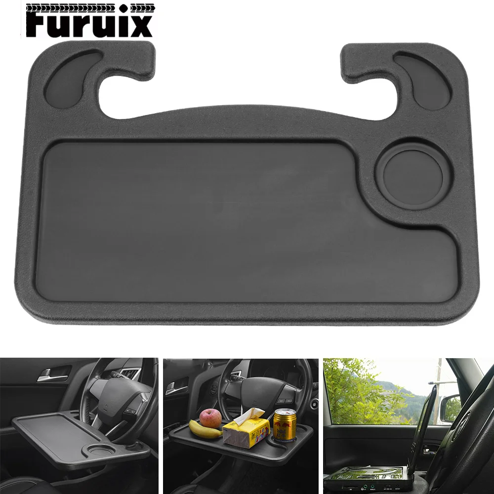 

New Style Car Steering Wheel Tray Desk Mount Stand Portable Work Food Laptop Holder Auto Interior Accessories