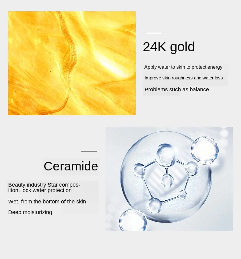 Nicotinamide маска для лица 24 K Золотая эссенция дневной и ночной крем корейский Коллаген для ухода за кожей Отбеливающий спальный маски для лица антивозрастной P
