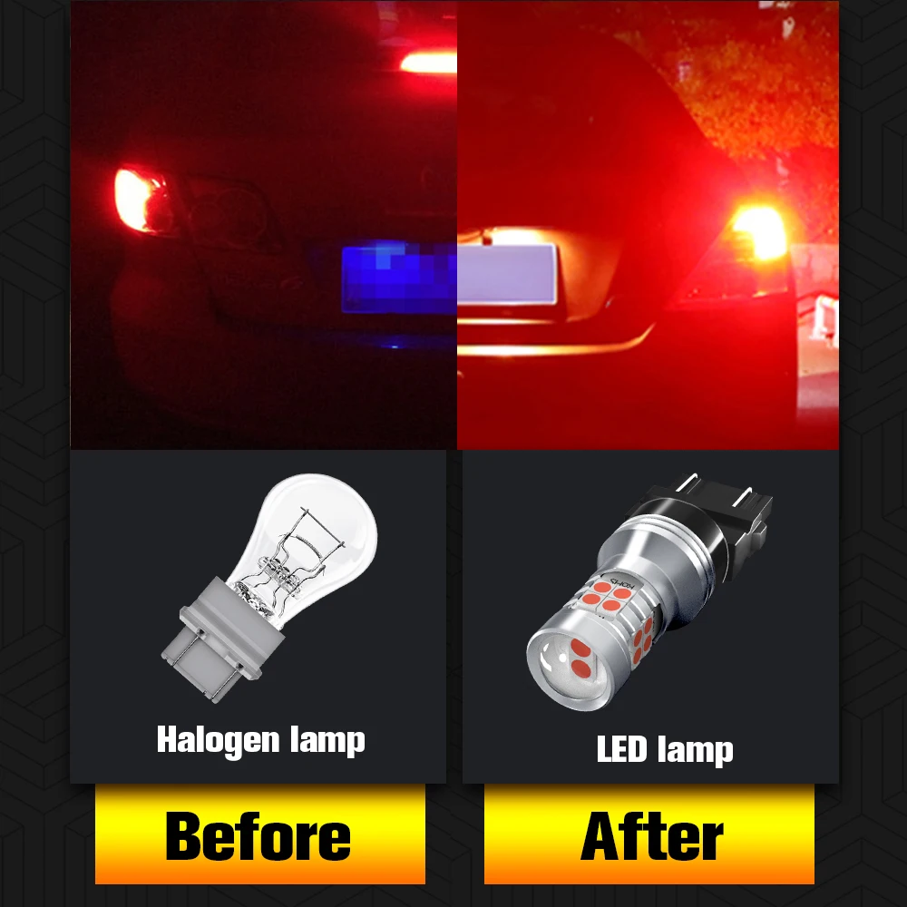 2x LED Brake Light Canbus 3157 P27/7W For Nissan Frontier Xterra Titan Armada Chrysler 300C PT Cruiser Sebring Ford Edge Escape |
