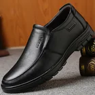 Mazefeng 2020 мужские лакированные кожаные туфли 38-44 кожаные мягкие Нескользящие резиновые женские повседневные туфли из натуральной кожи