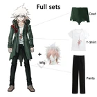 Takerlama Super Danganronpa 2 Nagito Komaeda Косплей куртка футболка наборы Хэллоуин костюмы для женщин мужчин взрослых Аниме одежда