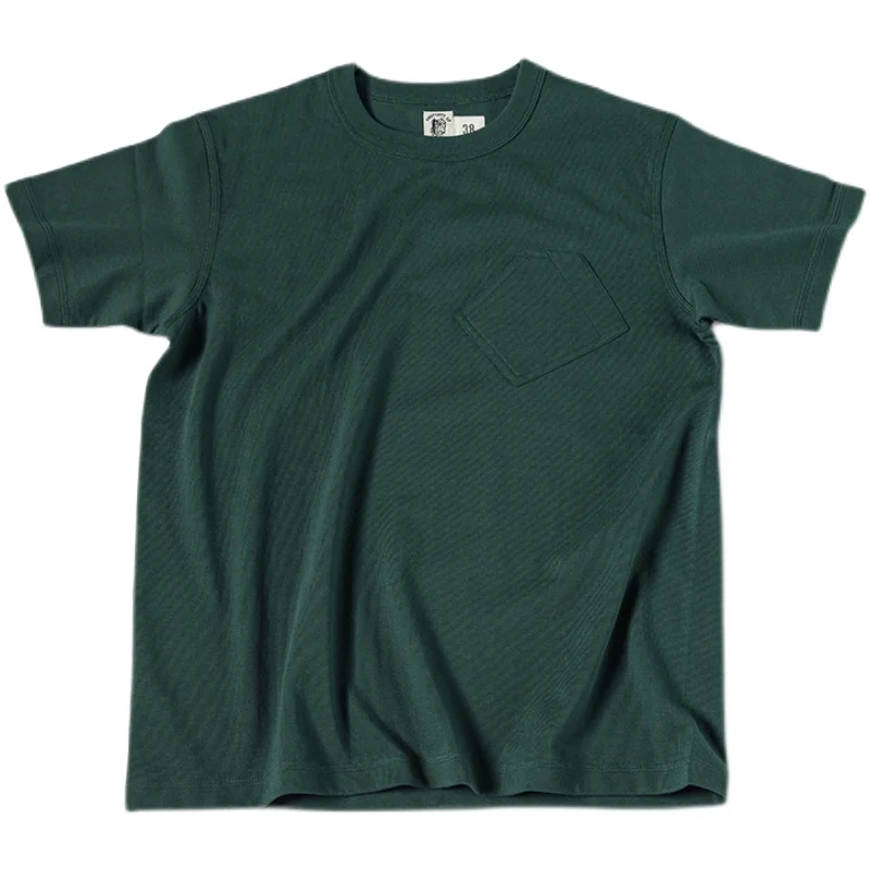 Bronson Tubular Pocket T-Shirt Heavyweight Short Sleeve Solid Color Tee Shirts