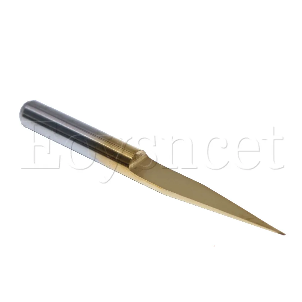 

10pcs 0.3mm Blade Titanium Coated PCB Engraving CNC Bits 15 Degree 1/8" Shank