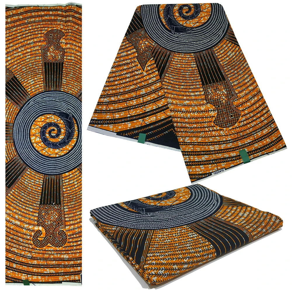 Гарантированный воск традиционная печатная ткань для африканской одежды 2019