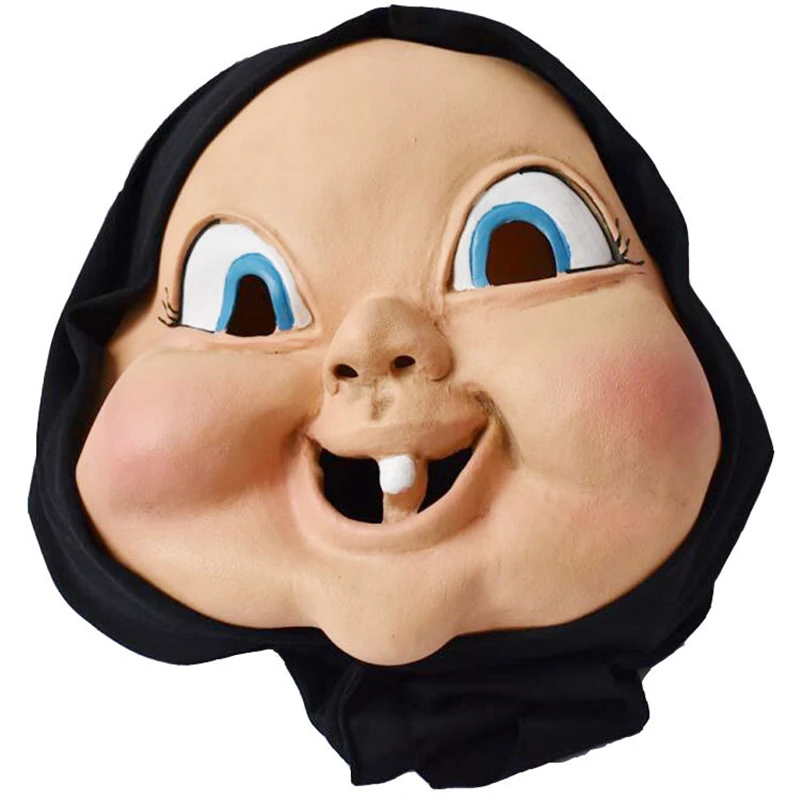 2019 Новый латексная маска к Хэллоуину счастливый день смерти из фильма ужасов