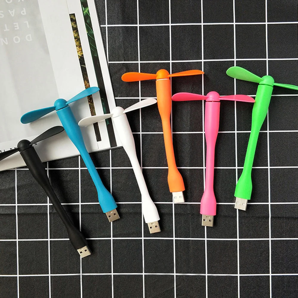 

Mini Usb Fan New Style Super Mute Small Fan Portable Flexible Mini Fan For Notebook Laptop Computer Cool Off Fan