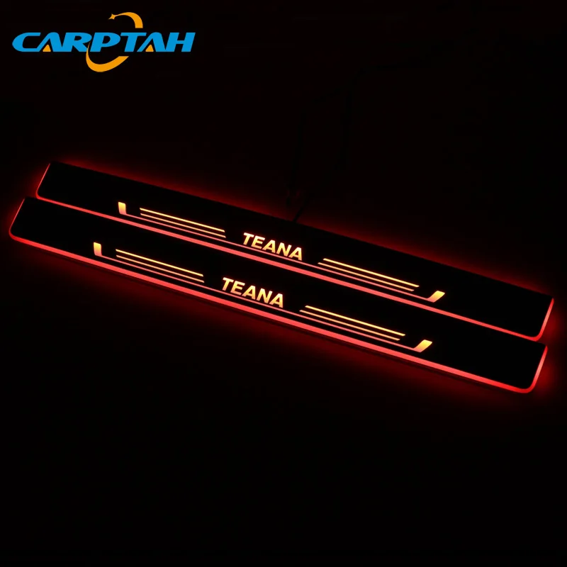 Отделкой педаль автомобиля внешние Запчасти светодиодный порога Накладка путь