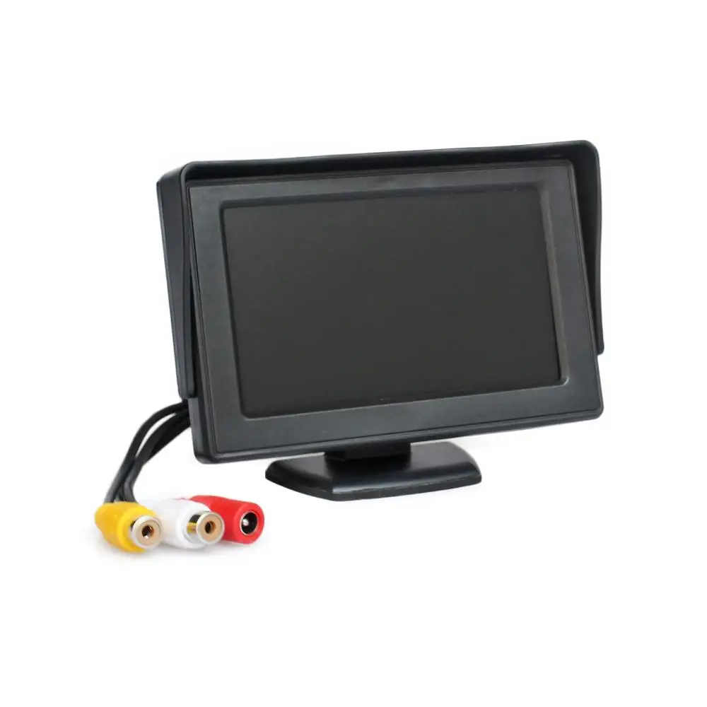 DIYKIT автомобильный беспроводной монитор парковочной камеры видео система 4,3 дюймов Автомобильный монитор с камерой заднего вида