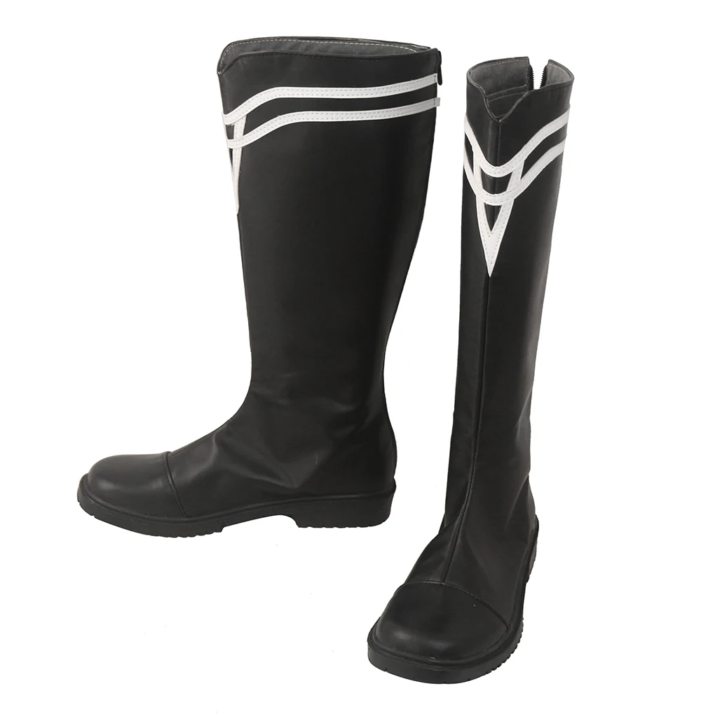 Ботинки мужские черные для косплея сапоги с эмблемой огня в трех домах на заказ