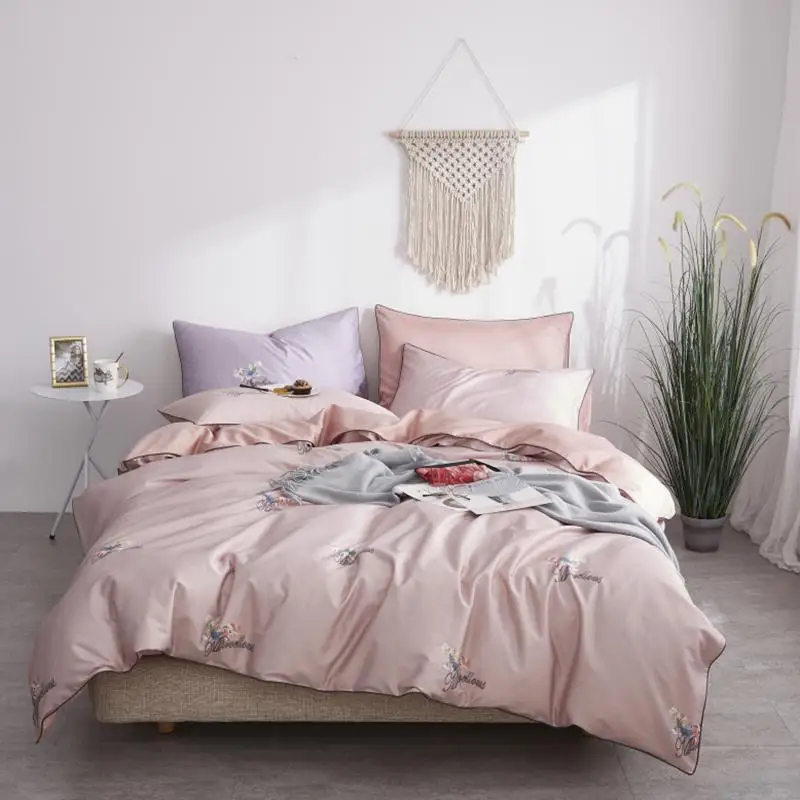 Комплект постельного белья из шелковистого египетского хлопка с потертым