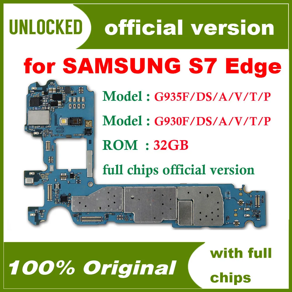 Оригинальная разблокированная материнская плата G930F G930A G930P G930T G930V G935FD G930FD для