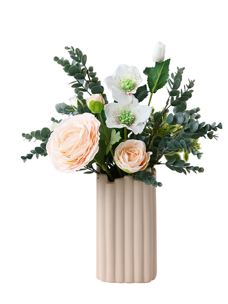 Скандинавская керамическая ваза в скандинавском стиле креативный ассиметричный